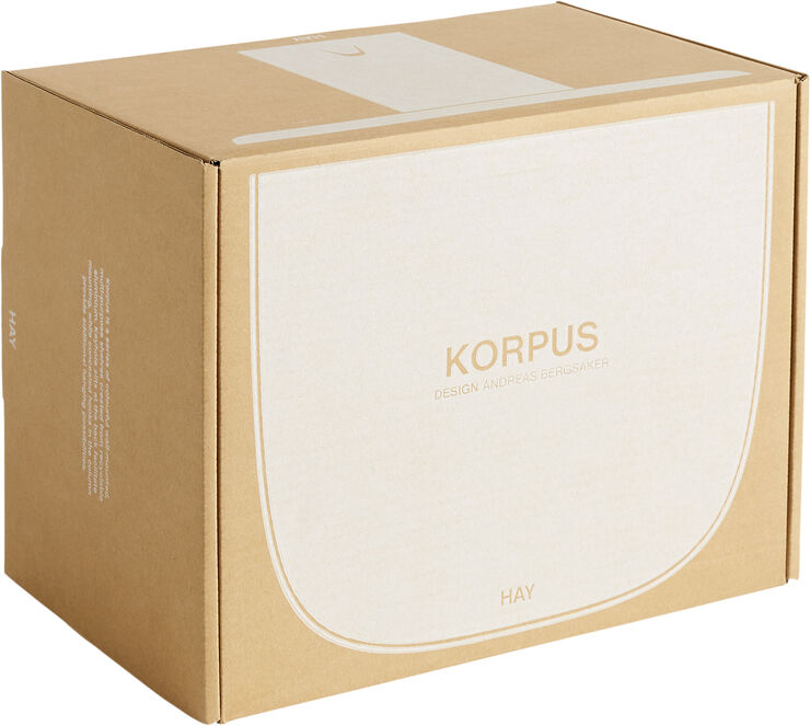 Hay Korpus Shelf-Small 1 hook-Cream pow Cream