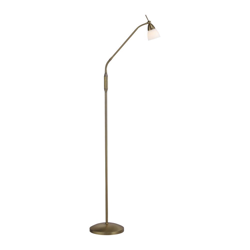 Pino LED vloerlamp in antiek messing, 2,6W, 265lm, G9