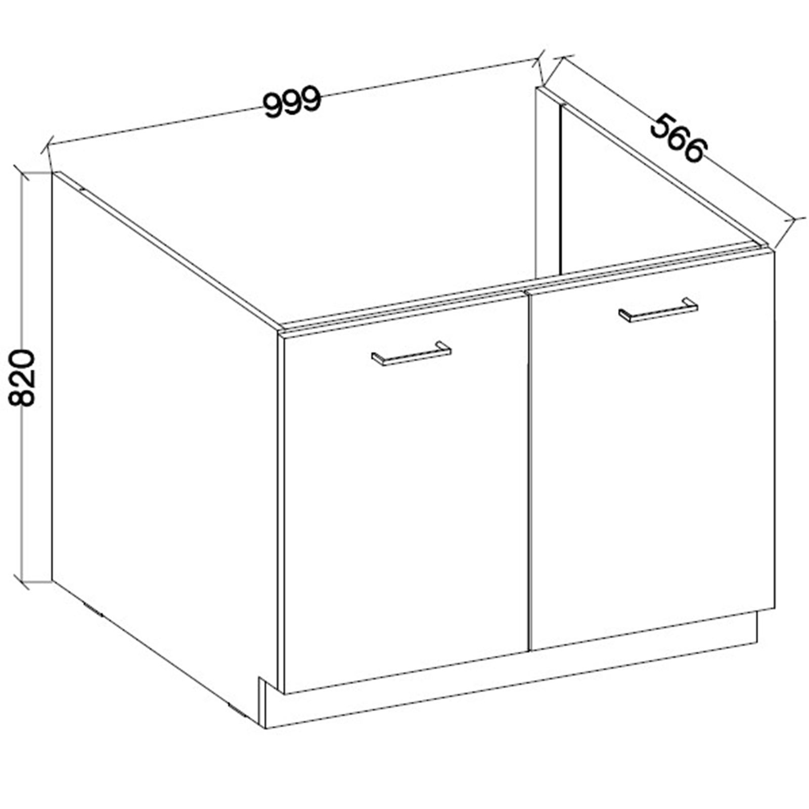 Küchenblock - Betonoptik dunkel - weiß matt - 270 cm