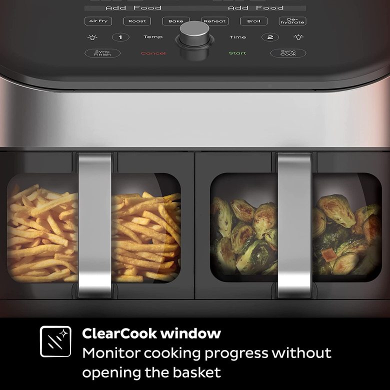 Omni Pro 19 QT/18L Air Fryer Toaster Oven Combo, From the Makers of Pot, 14-in-1 Functions, Fits a 12" Pizza, 6 Slices of Bread, App with Over 100 Recipes