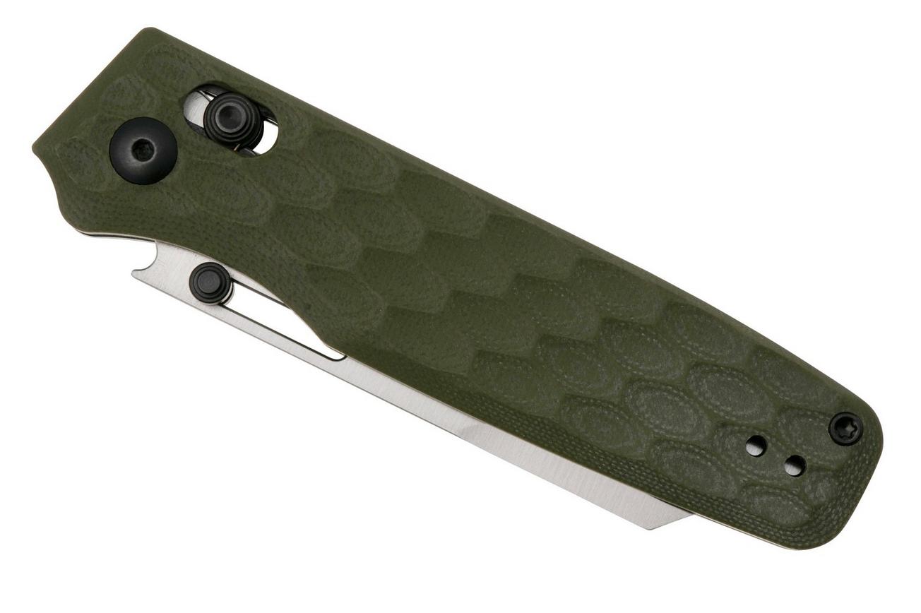 Kizer Vanguard Task V3641C3 Satin 154CM, Green G10, zakmes, Nick Consoli design