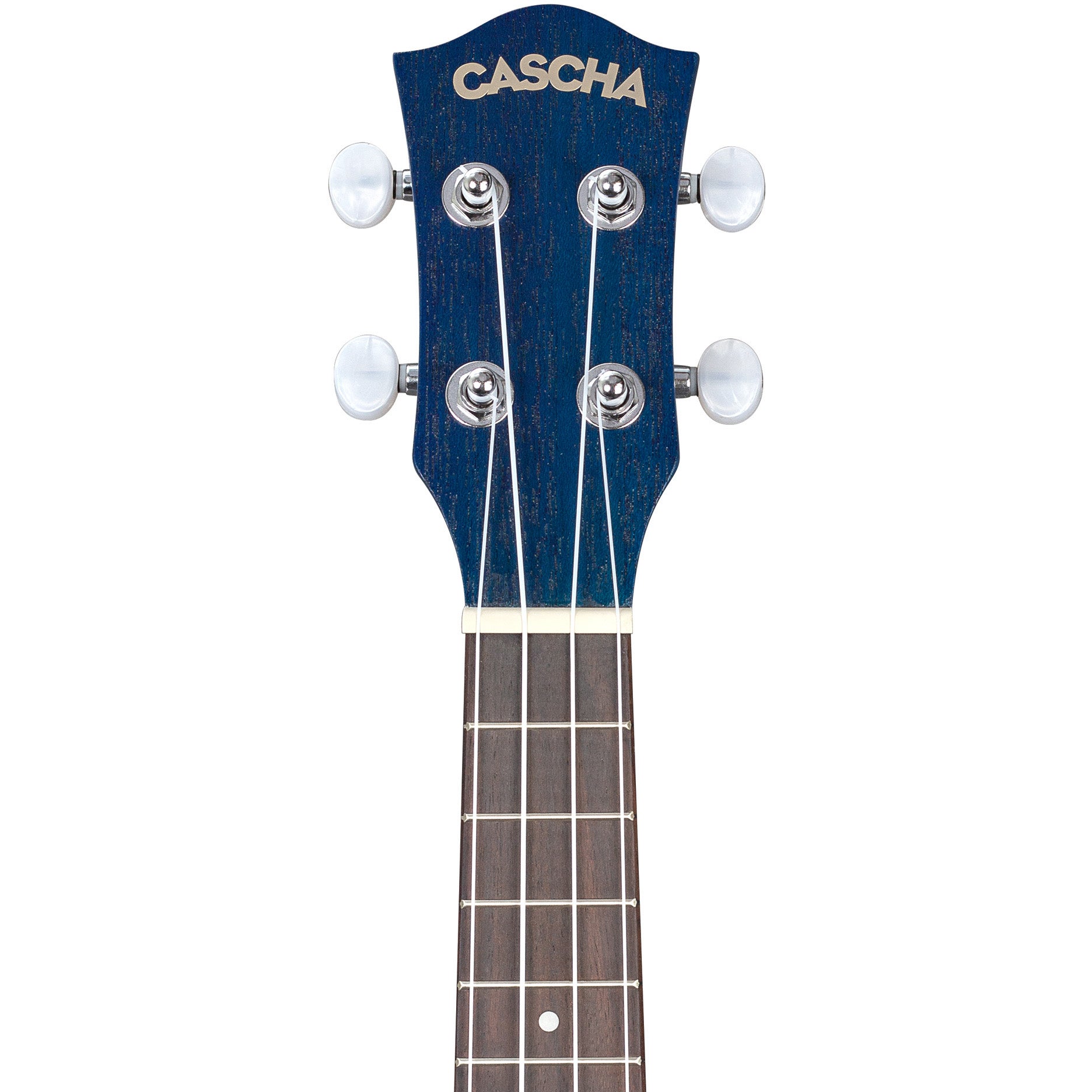 Cascha HH 2266 premium sopraan ukelele blauw met tas en plectra