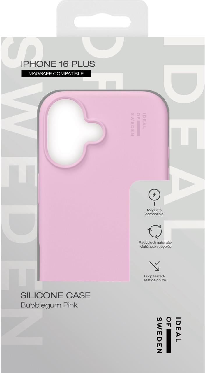 iPhone 16 Plus MagSafe Silikon Hülle Case Recycled (IDSICMS-I2467-498) - Bubblegum Pink