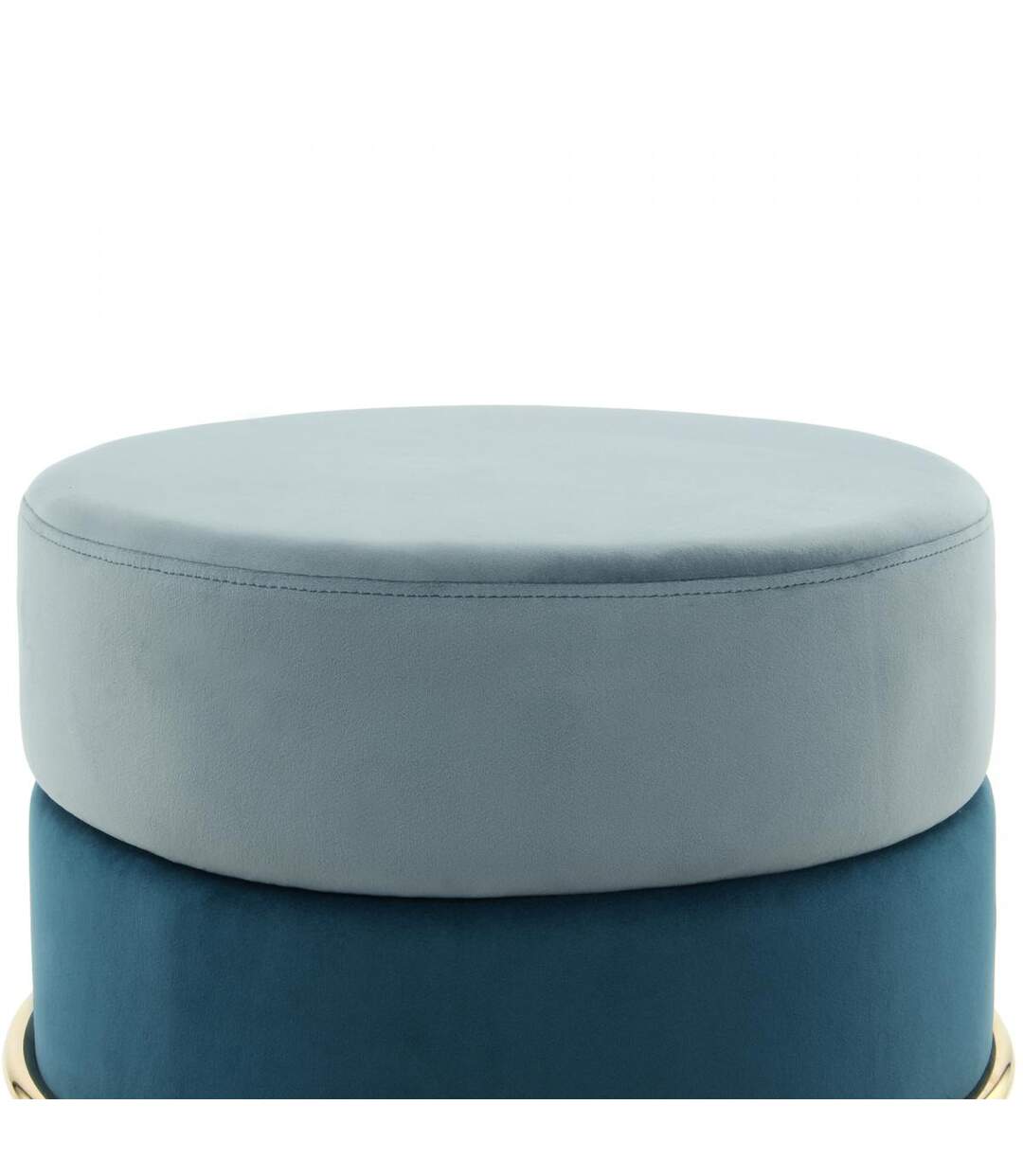 Tabouret ZADI en polyester doux et soyeux fait main BSCI