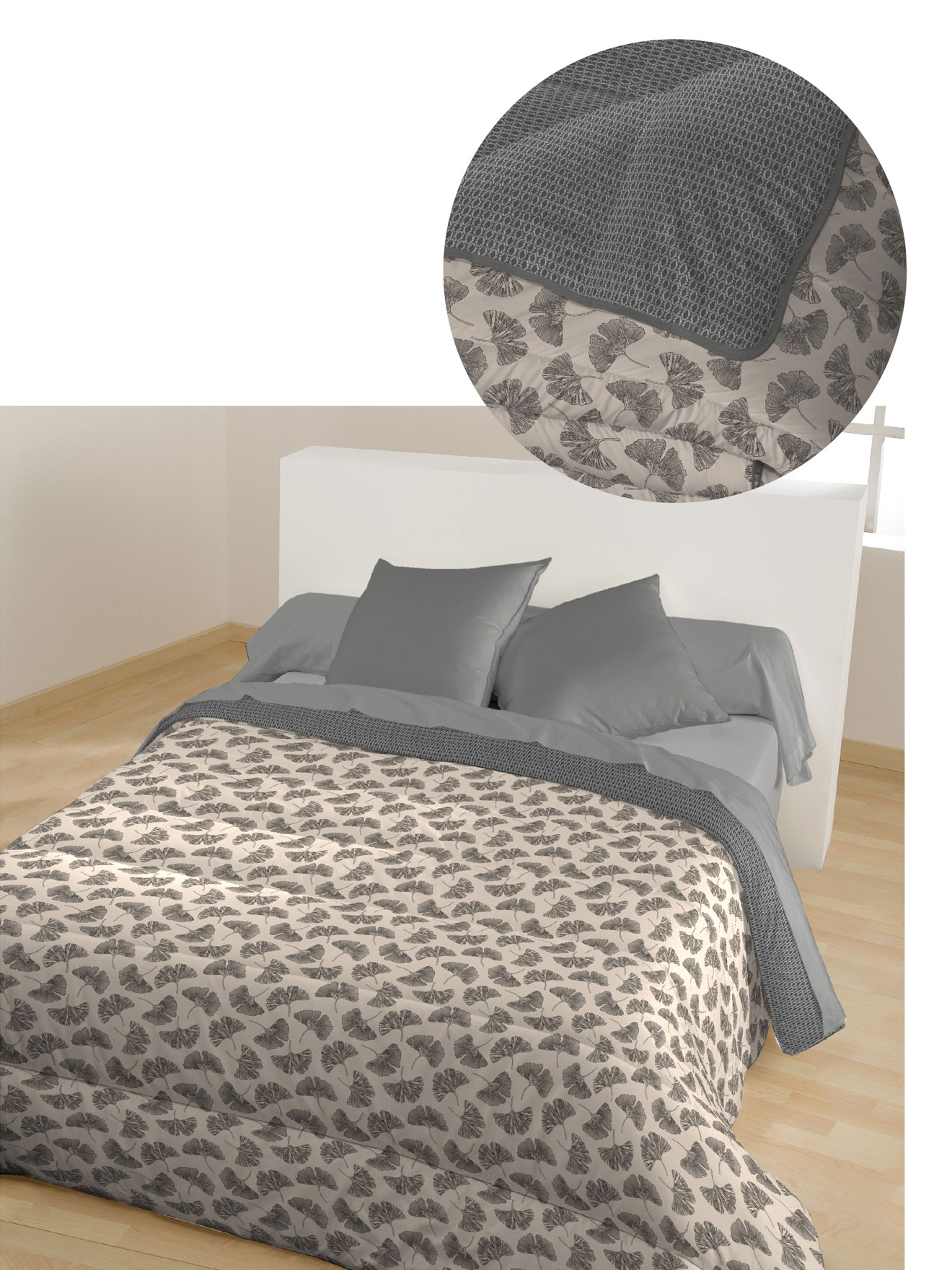 Couette réversible fantaisie 400g/m2