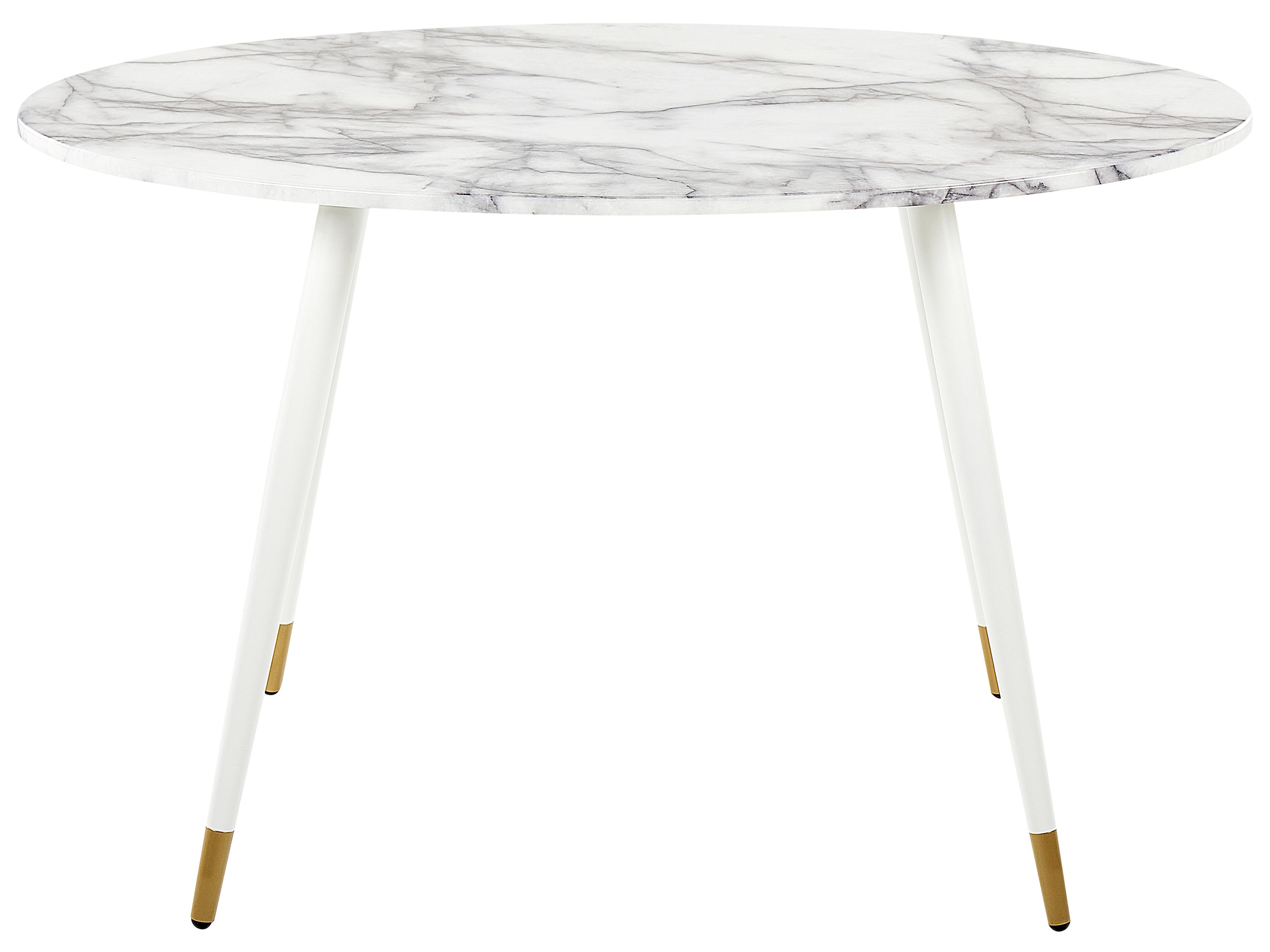 Eettafel GUTIERE Wit marmer 70 cm 120 cm