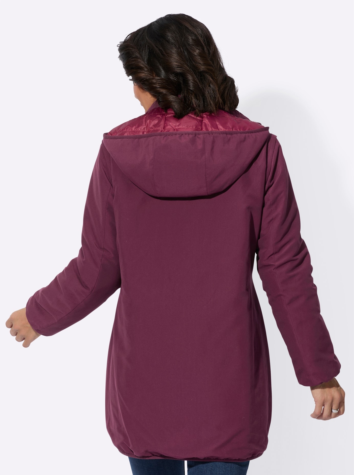 Casual Looks Wendejacke mit Kapuze