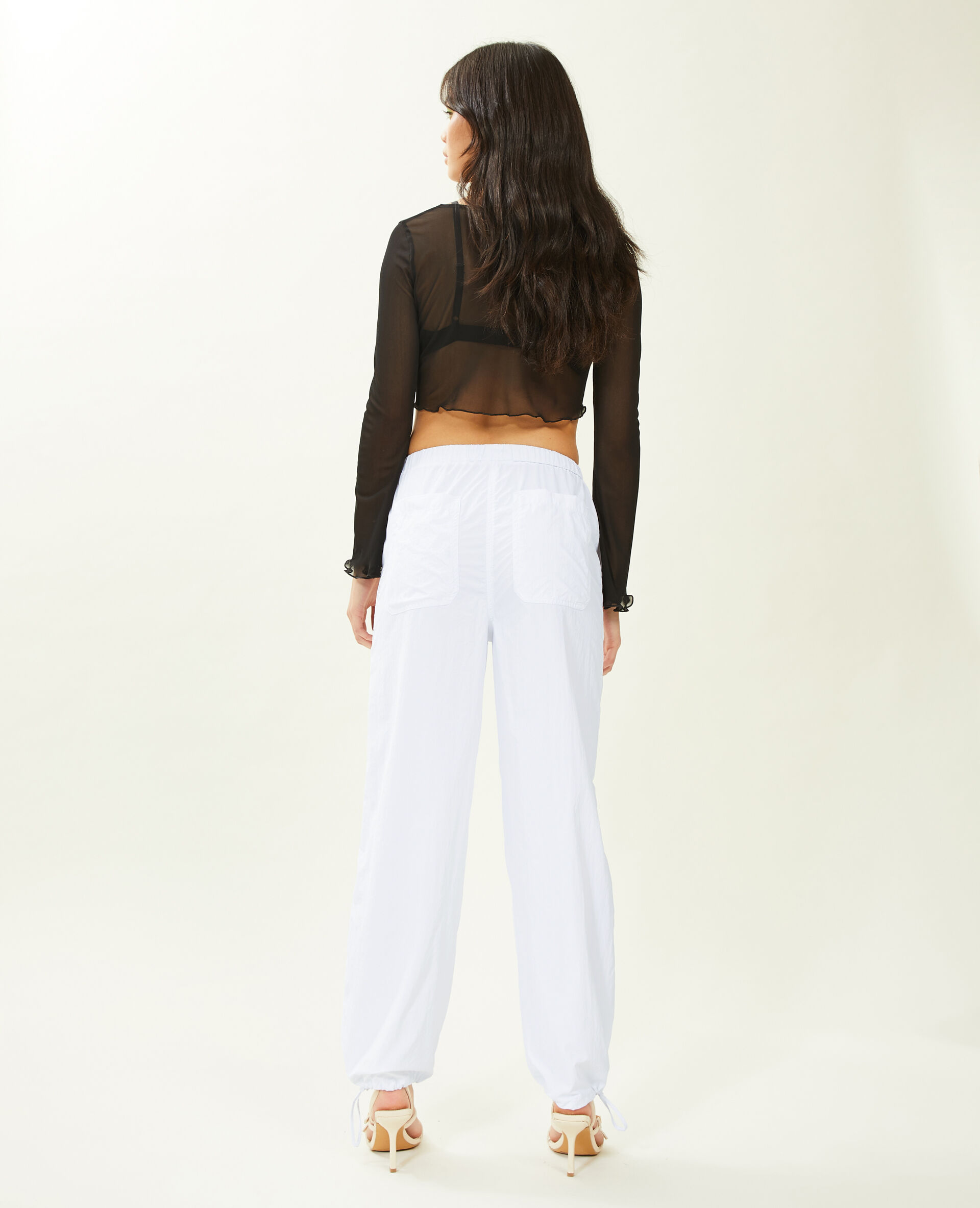 Pantalon parachute - Blanc