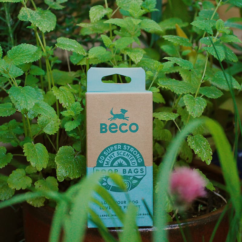 Beco Poop Bags Mint Scented Hond | Travel pack - 60 stuks | 12785