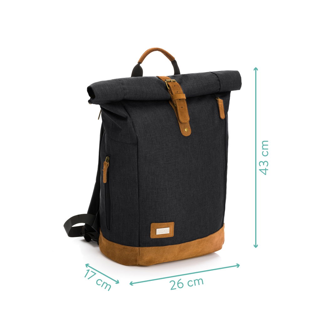 fillikidfillikid   Berlin Wickelrucksack schwarz melange