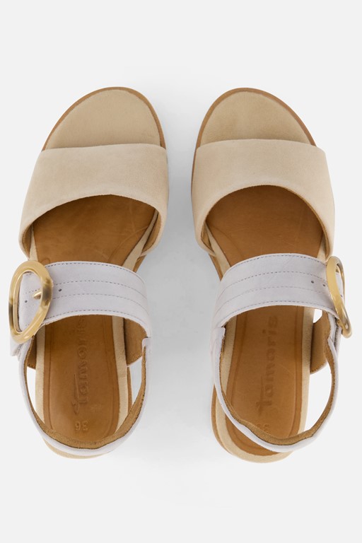 Tamaris Sandalen beige Leer