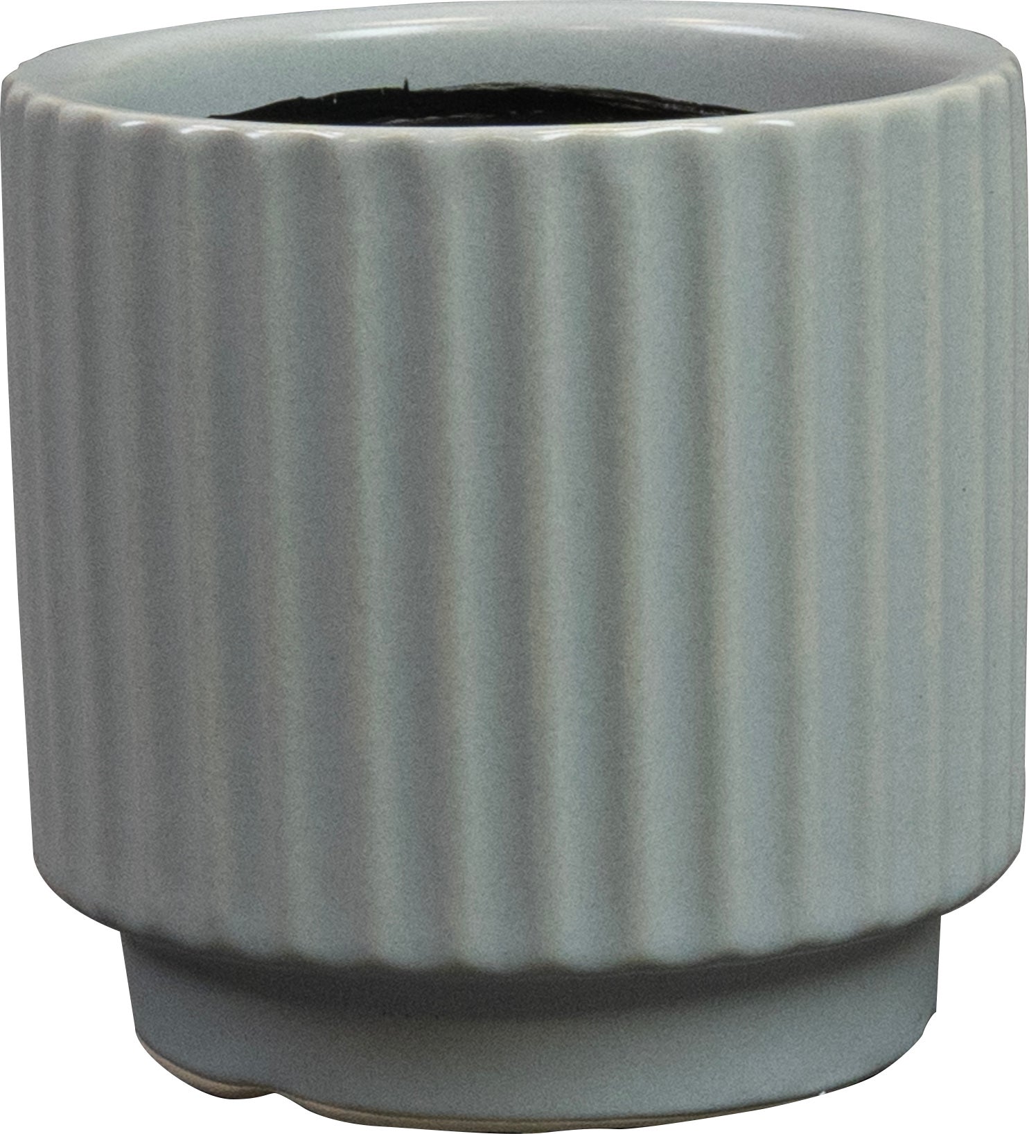 TS bloempot Siebe grijs D 8 H 7 cm