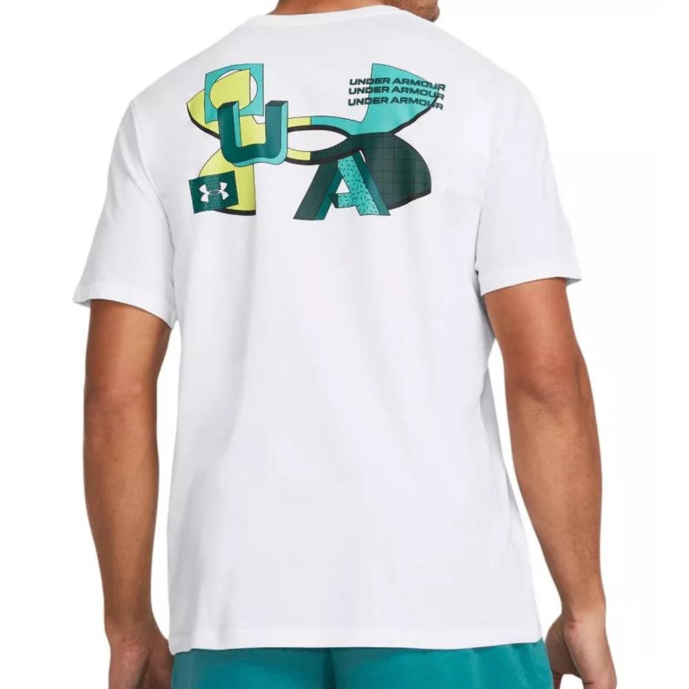Under Armour T-shirt Blanc Homme Under Armour Block