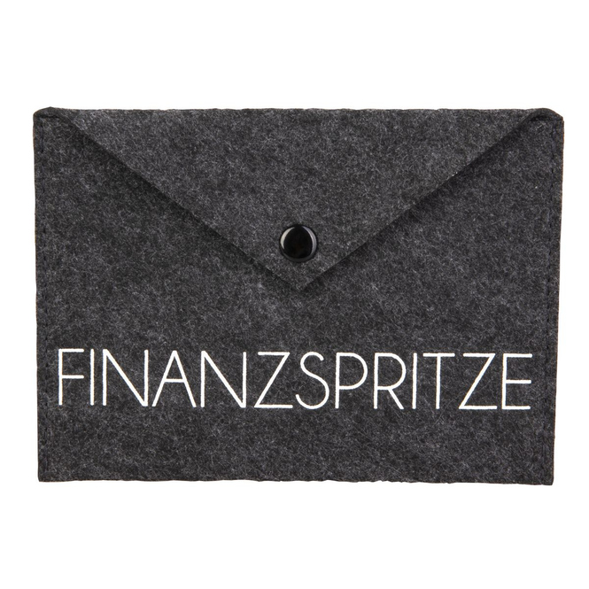 Geschenktasche für Geldgeschenke - grau - Filz - 1 Stück