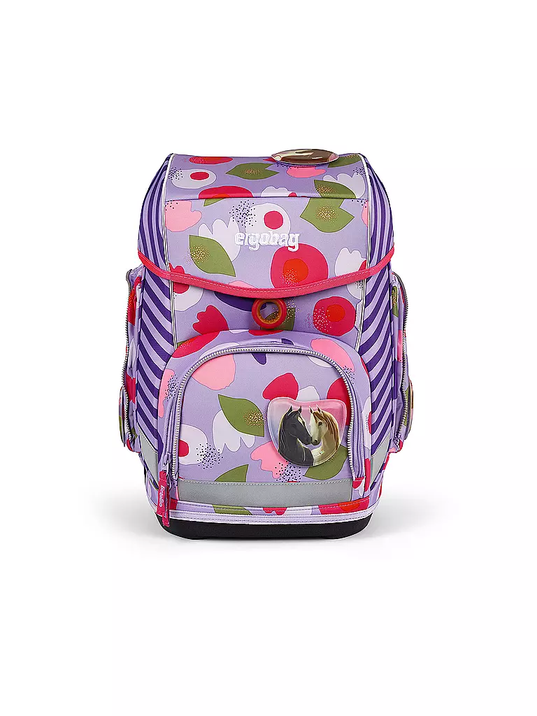 ERGOBAG Schultaschen Set 5tlg CUBO - BlütenzauBär  lila