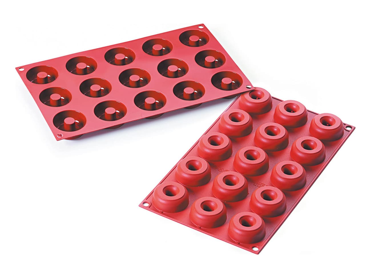 Moule silicone Silicon Flex - 15 mini donuts Ø 4,5 cm - 30 x 17,5 cm - Silikomart