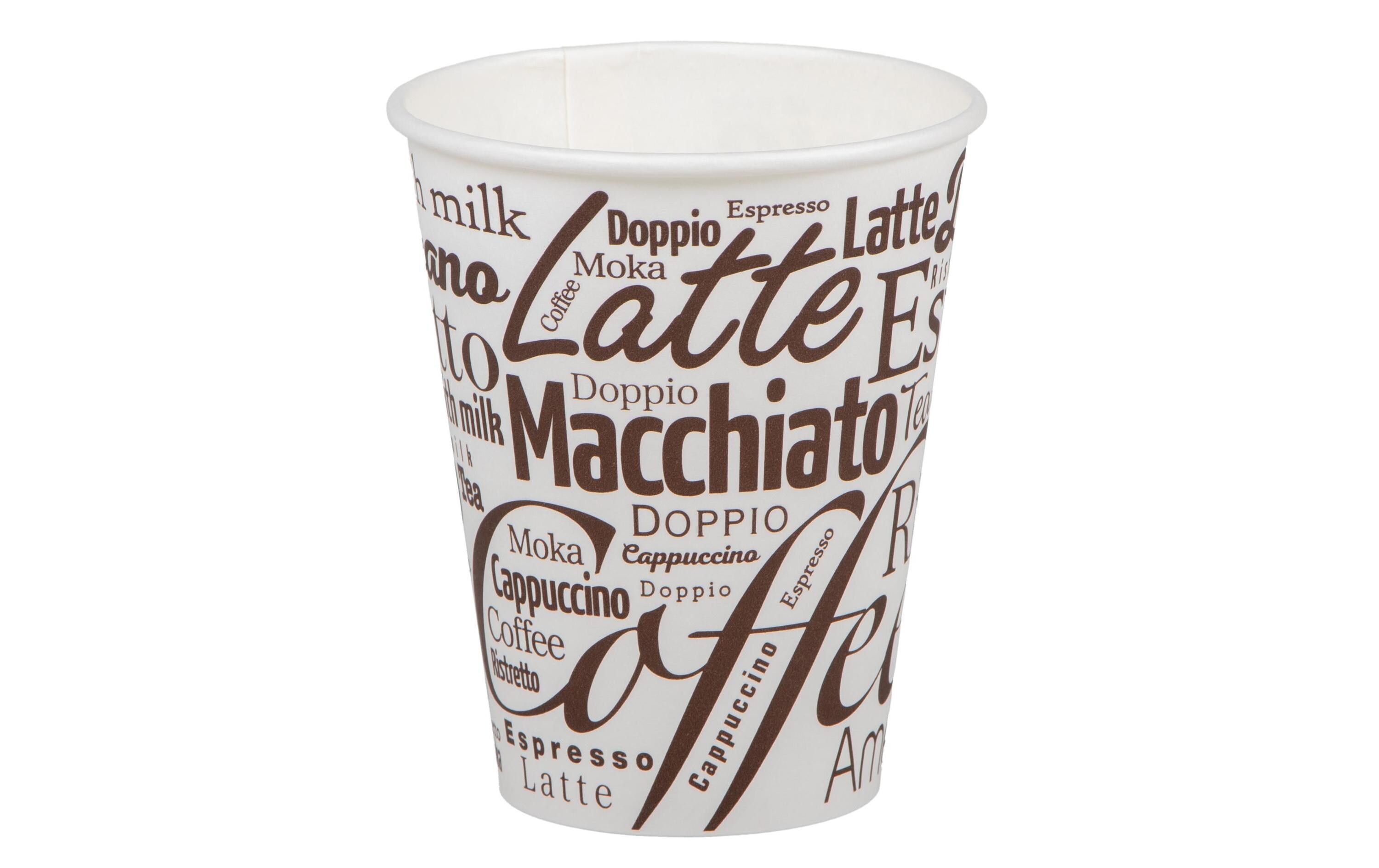 Einweg-Kaffeebecher Bistro Coffe to go 300 ml 50 StückEinwegbecher für den Kaffee unterwegs