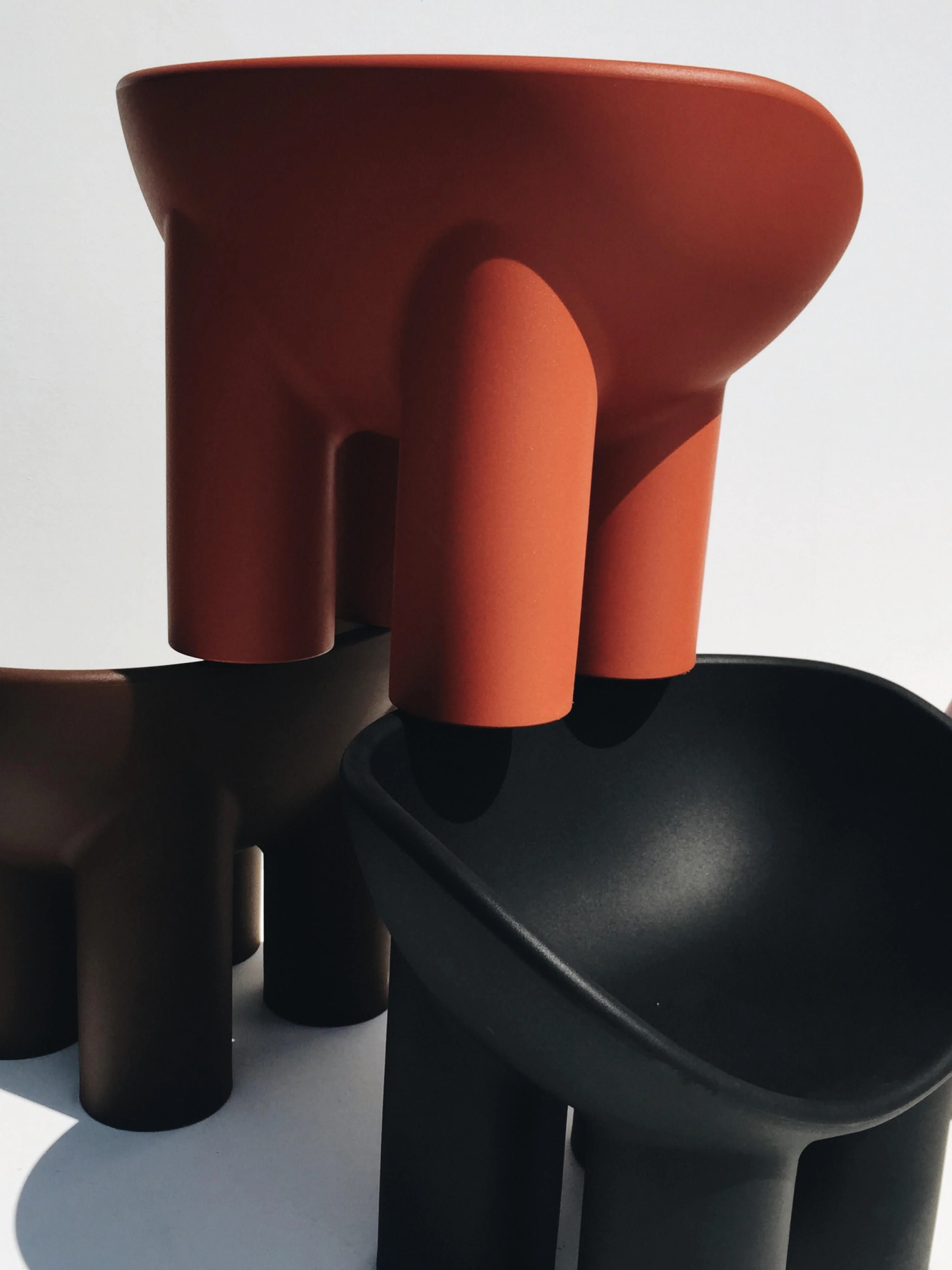 Kunststof loungefauteuil Roly Poly