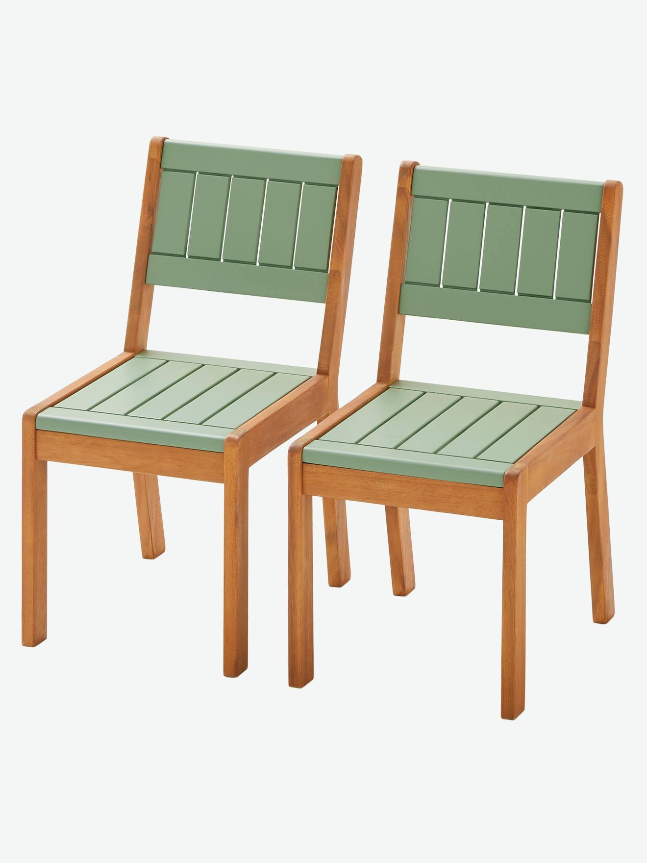 Conjunto de 2 cadeiras infantis para exterior