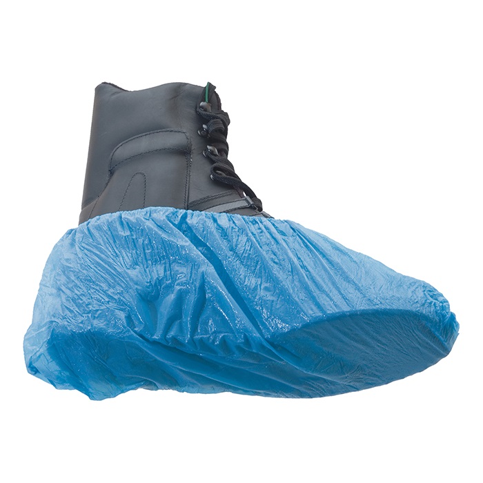 SAHAG Schuhüberzug<br>100 Stück, Polyurethan blau