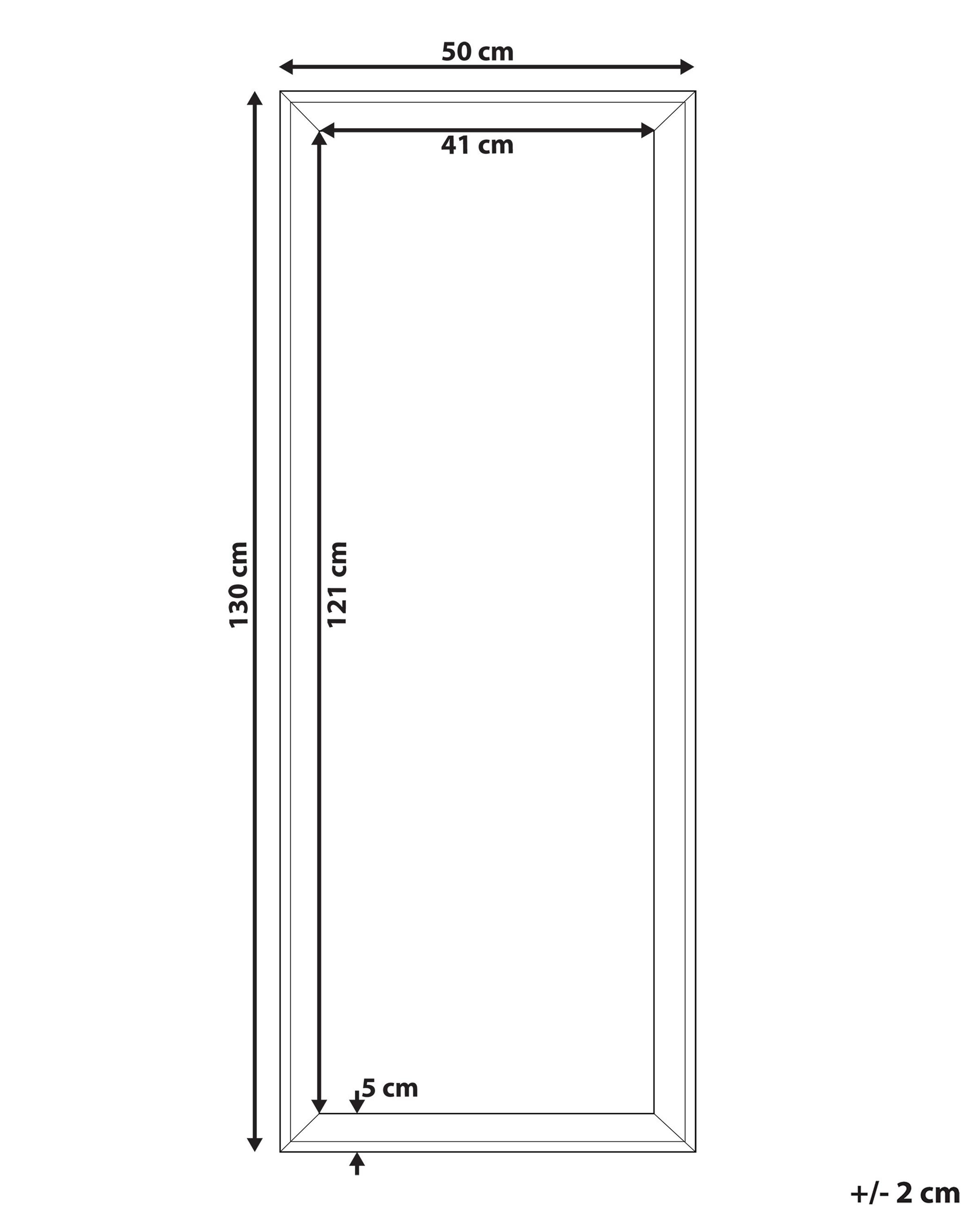 Wandspiegel BENON 50 cm 130 cm Gebroken wit