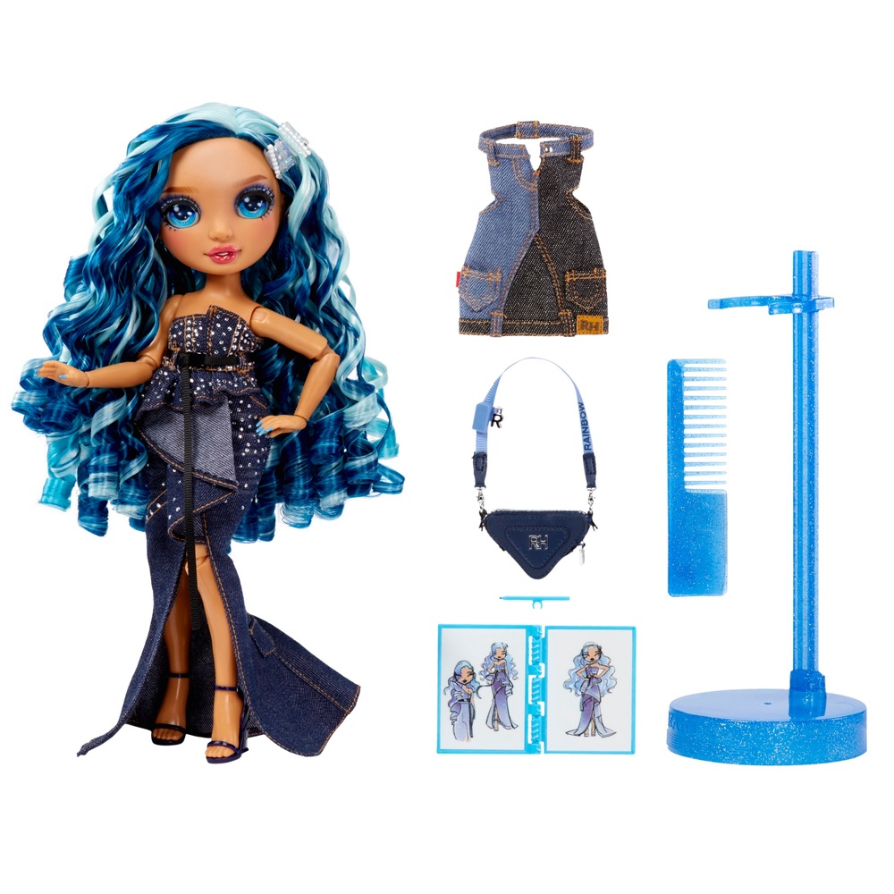 Rainbow High Fantastic Skyler Bradshaw Blue Doll Fashion Playset