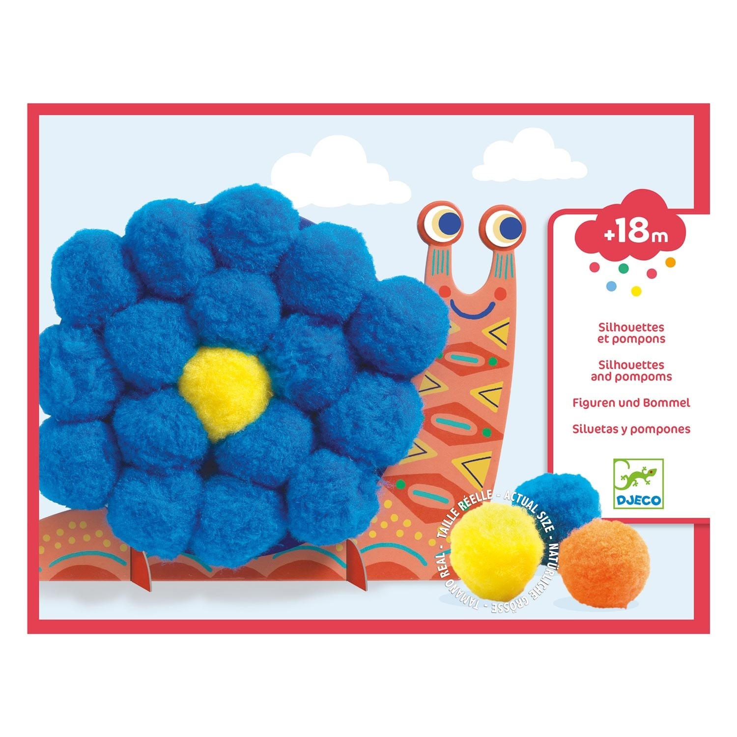 Djeco - Silhouetten en pompons