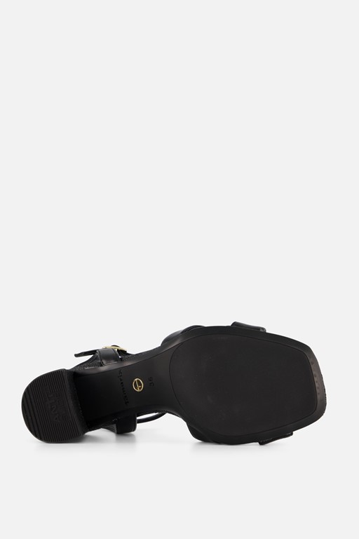 Tamaris Sandalen met hak zwart Synthetisch
