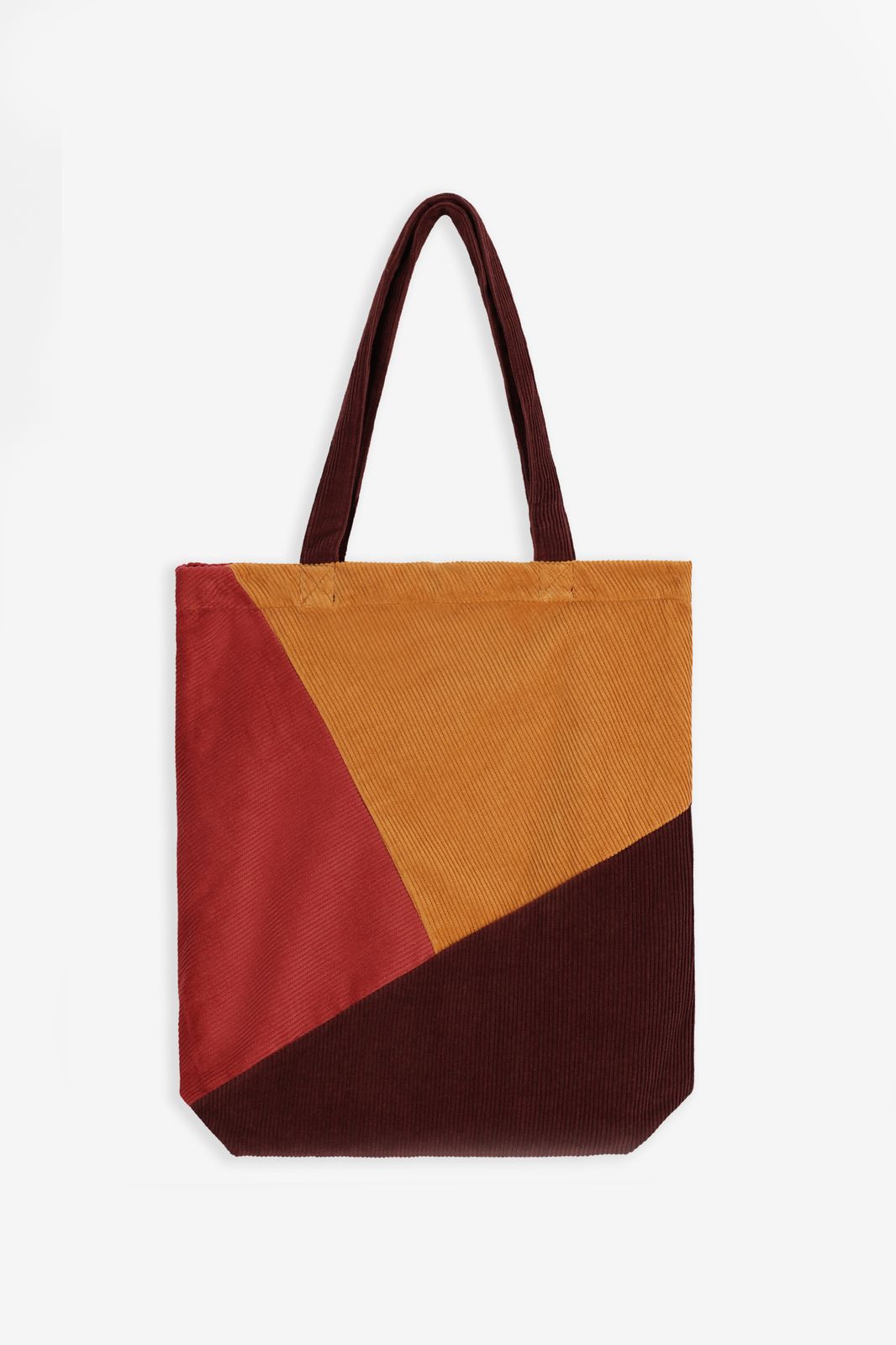 Multicolour colourblock shopper