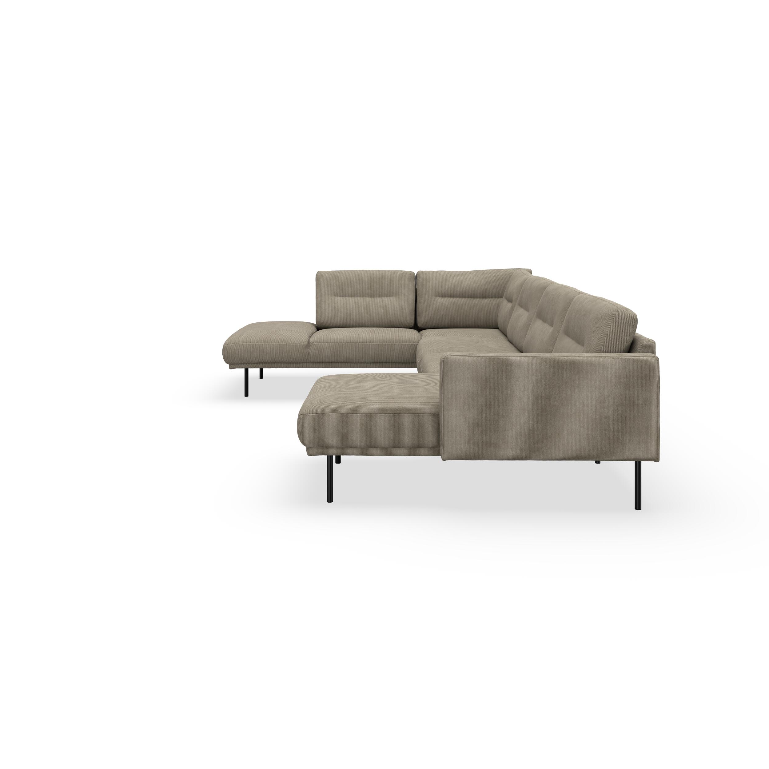 Larvik højrevendt hjørnesofa med chaiselong