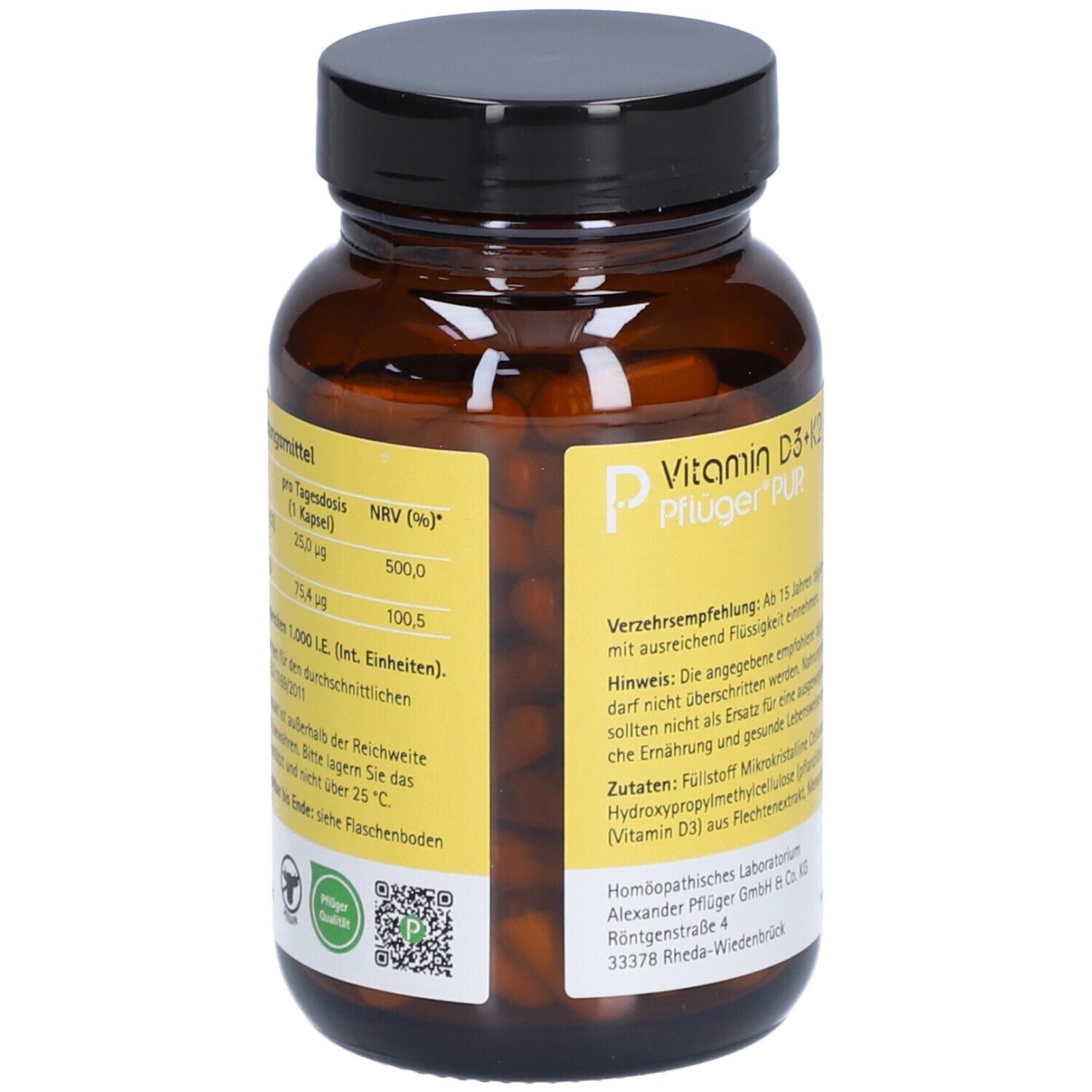 Vitamin D3+K2 Pflüger® PUR