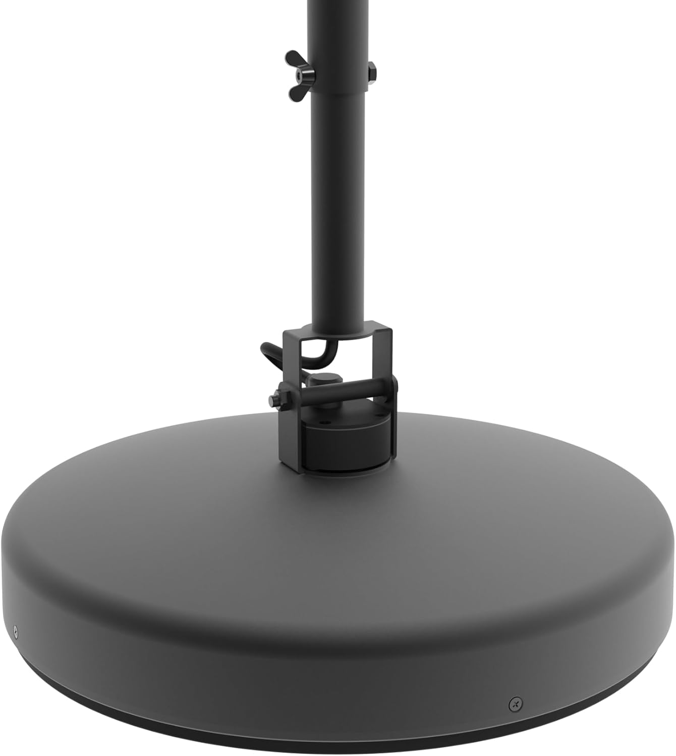 Decken-Heizstrahler 2000W Carbonröhre – 3 Heizstufen, Fernbedienung, IP65 wetterfest, höhenverstellbar 51–66 cm, Ø 44 cm, elektrischer Infrarot-Heizstrahler für Terrasse & Balkon