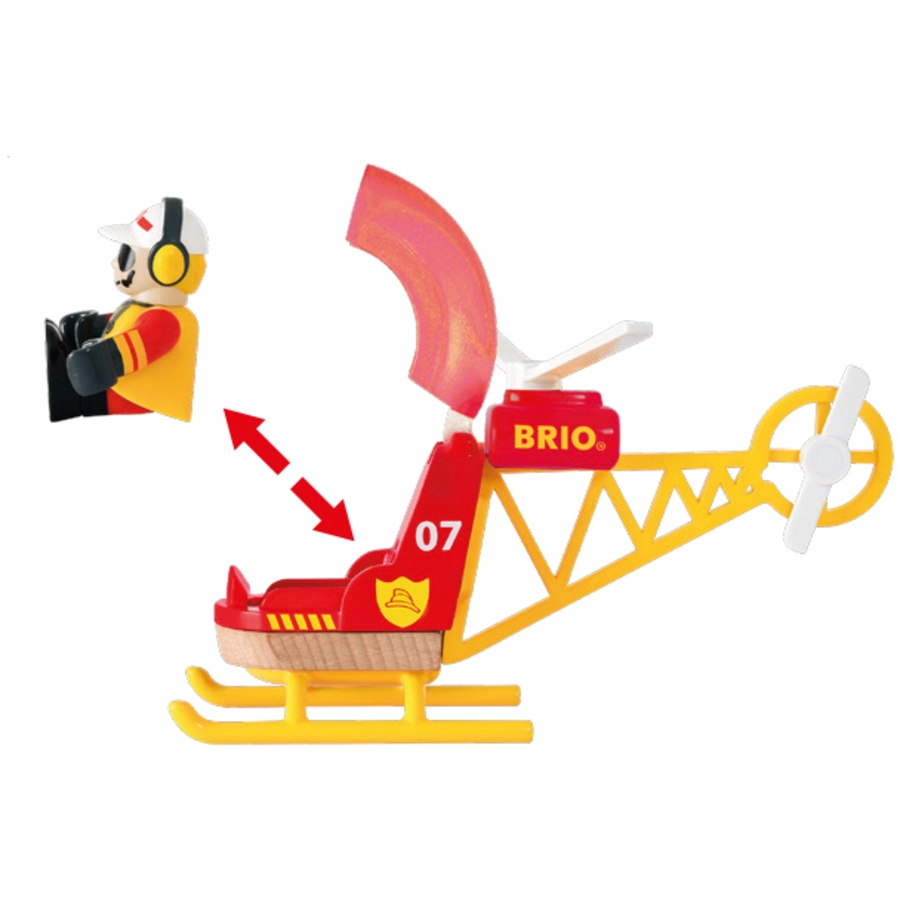 BRIO® WORLD Feuerwehr-Hubschrauber 33797