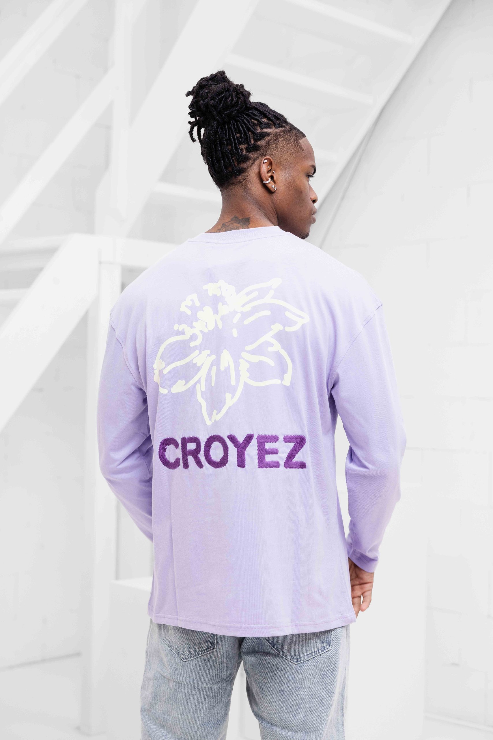 Croyez Gardener Longsleeve T-Shirt Heren Paars