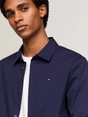Camisa de corte justo e elástico