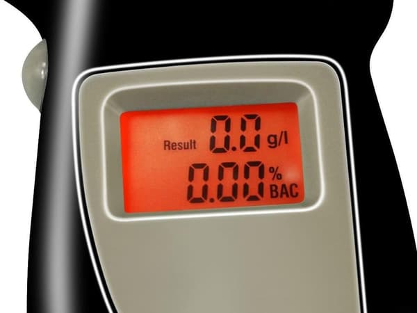 Kompakt alkometer med nøkkelring og LCD-display