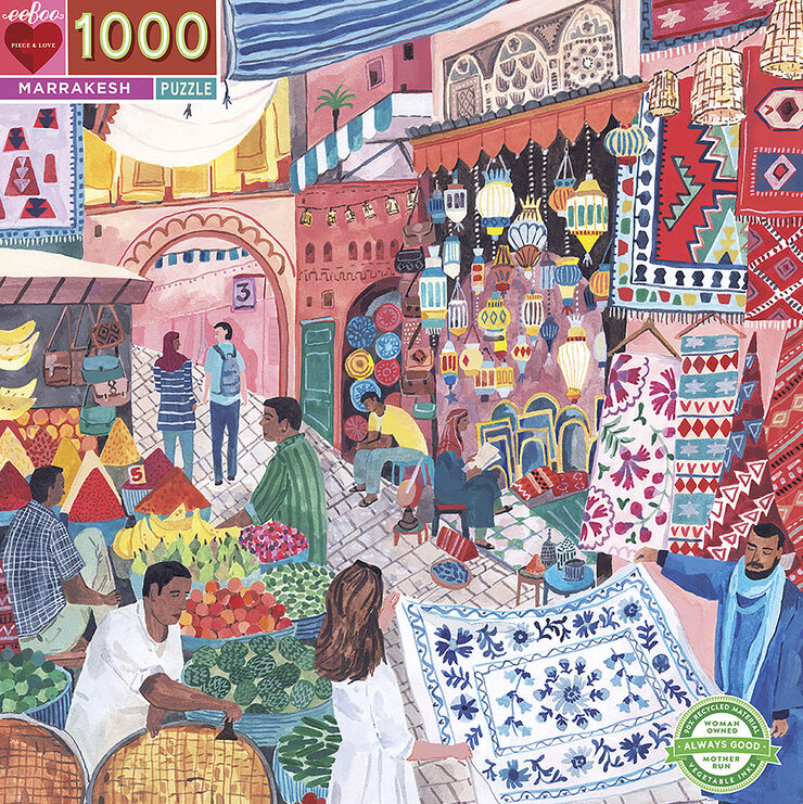 eeBoo eeBoo - Puslespil 1000 brk - Marrakesh