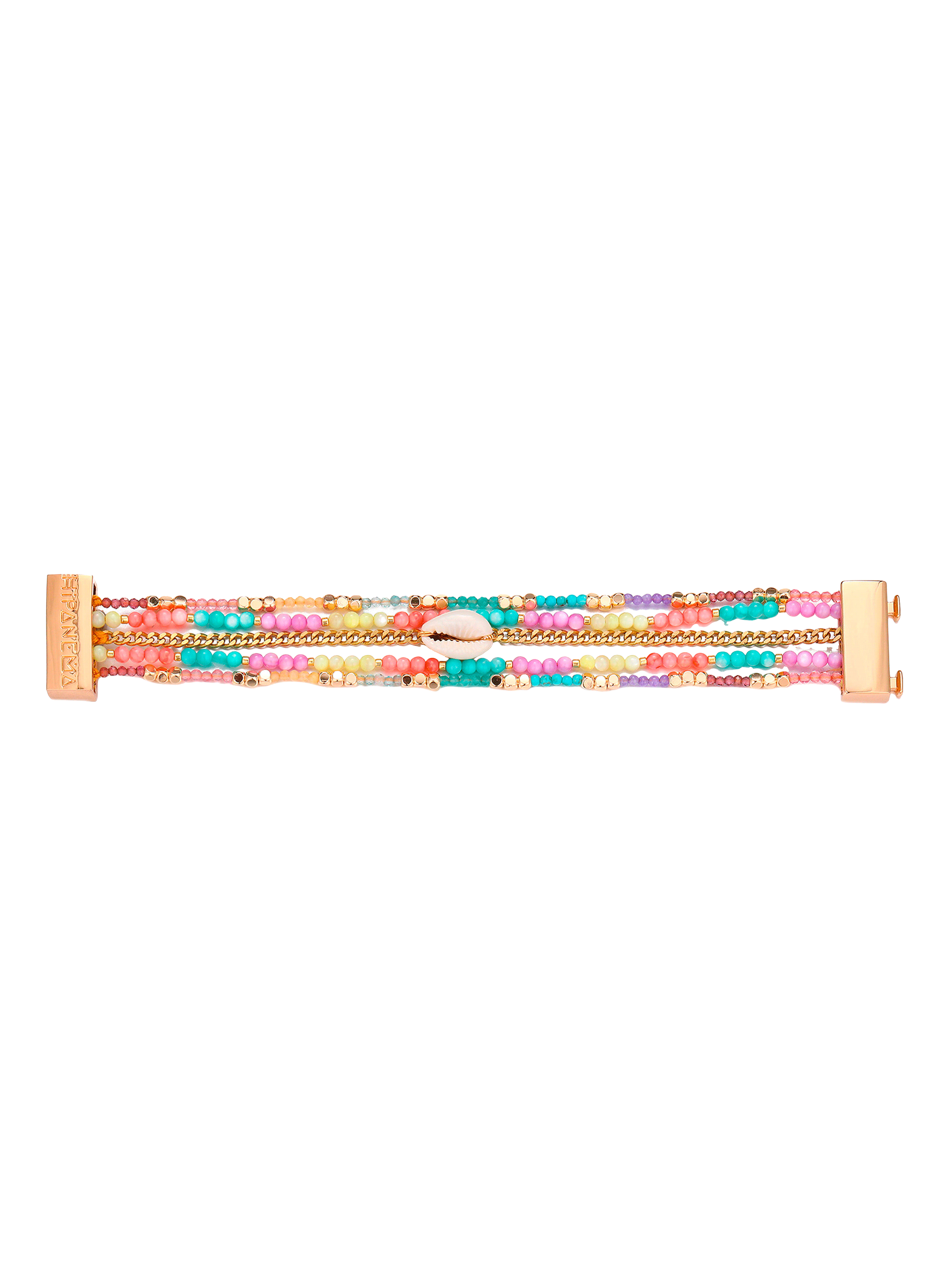 ARKLOVE - Bracelet multiliens avec fermoir aimanté en perles | Multicolore