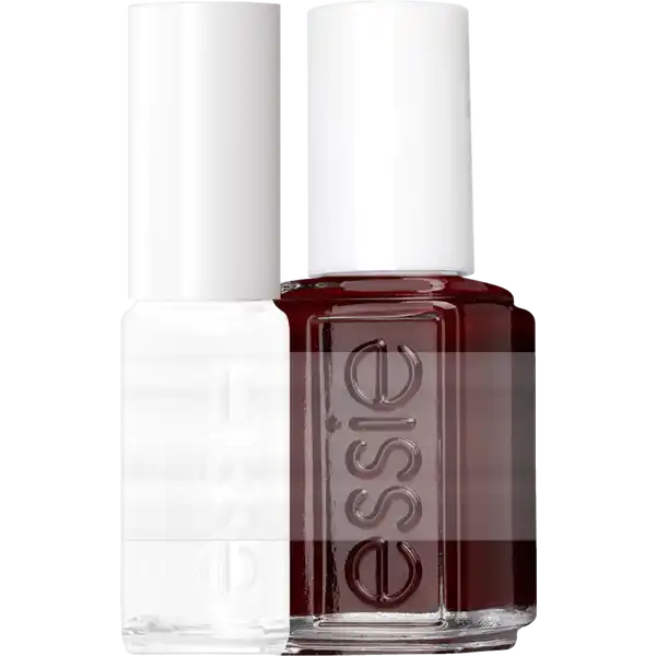 Nagellack Nr. 50 bordeaux + Nagellack Mini 1 blanc