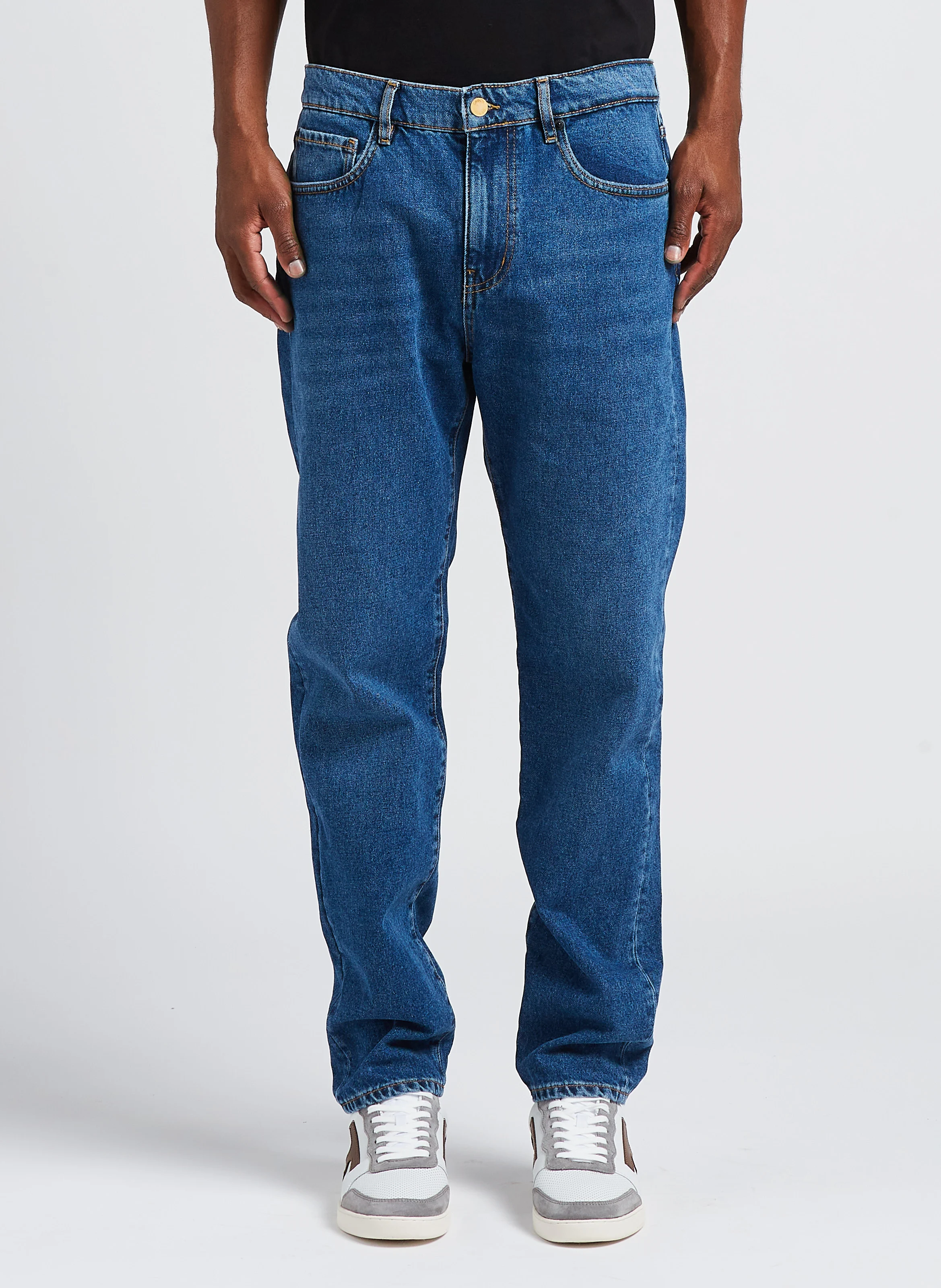 Jean droit en denim| Jean Stone