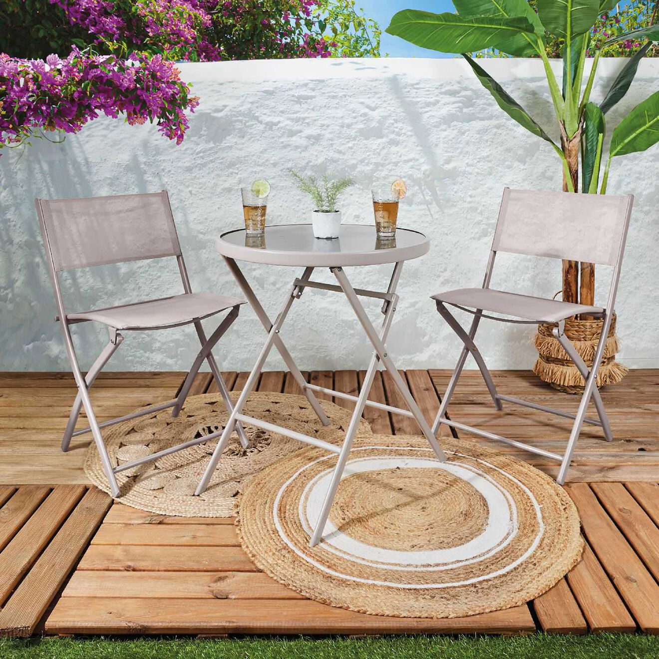 Home Deco Factory Table Elba beige - 60x71x60 cm
