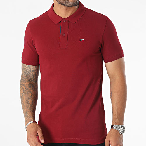 Polo Manches Courtes Slim Placket 5940 Bordeaux