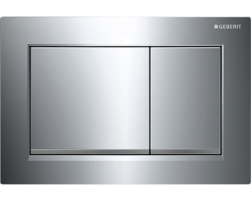 GEBERIT Omega 30 bedieningsplaat, verchroomde plaat / verchroomde knop / matte sierlijst 115.080.KH.1