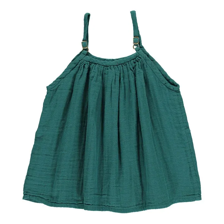 Numero 74 Top Coton Bio Mia | Vert sapin