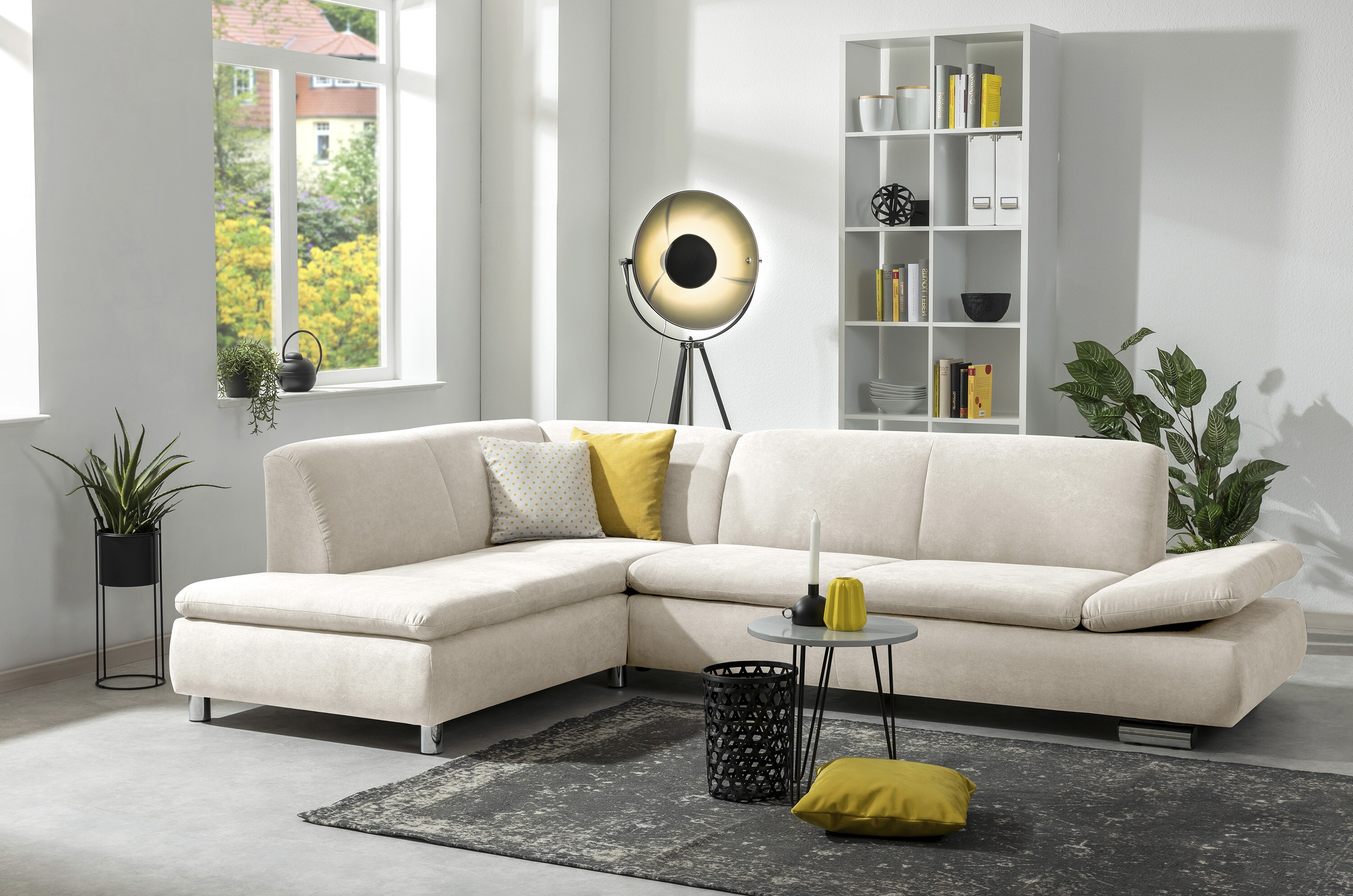 Max Winzer Terrence Ecksofa links mit Sofa 2,5-Sitzer rechts beige