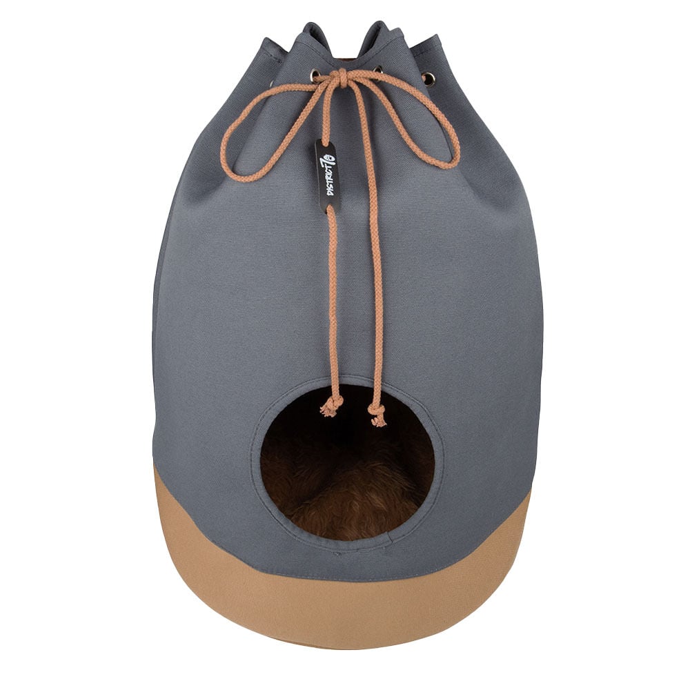 District 70 Kattenhuis - Kattenmand - Grijs/Coganc - 60x45x45 cm