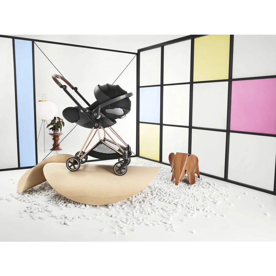 cybex PLATINUM New Mios Gestell Chrome Black inklusive Lux Sitzrahmen