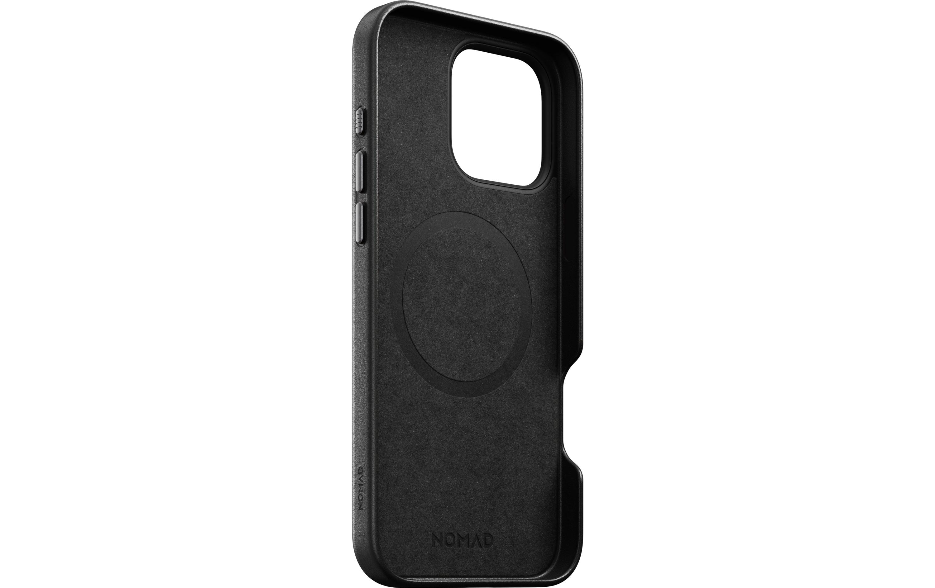 Back Cover Traditional Leather iPhone 16 Pro Max SchwarzTraditionelles Leder-Etui für das Apple iPhone 16 Pro Max