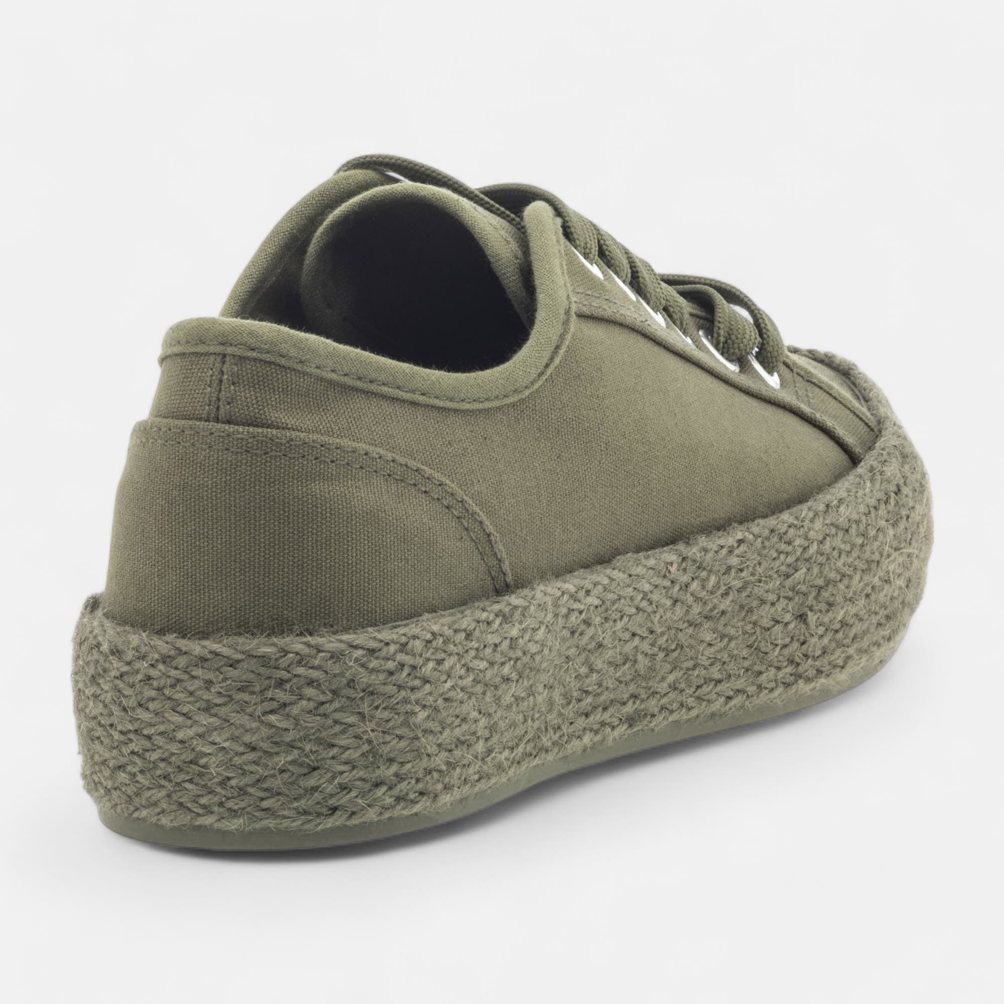 Baskets en toile Femme kaki