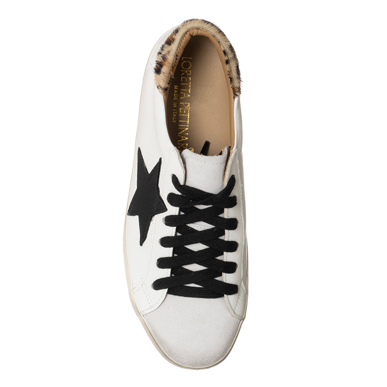 Loretta Pettinari Baskets en Cuir Tatiana blanches